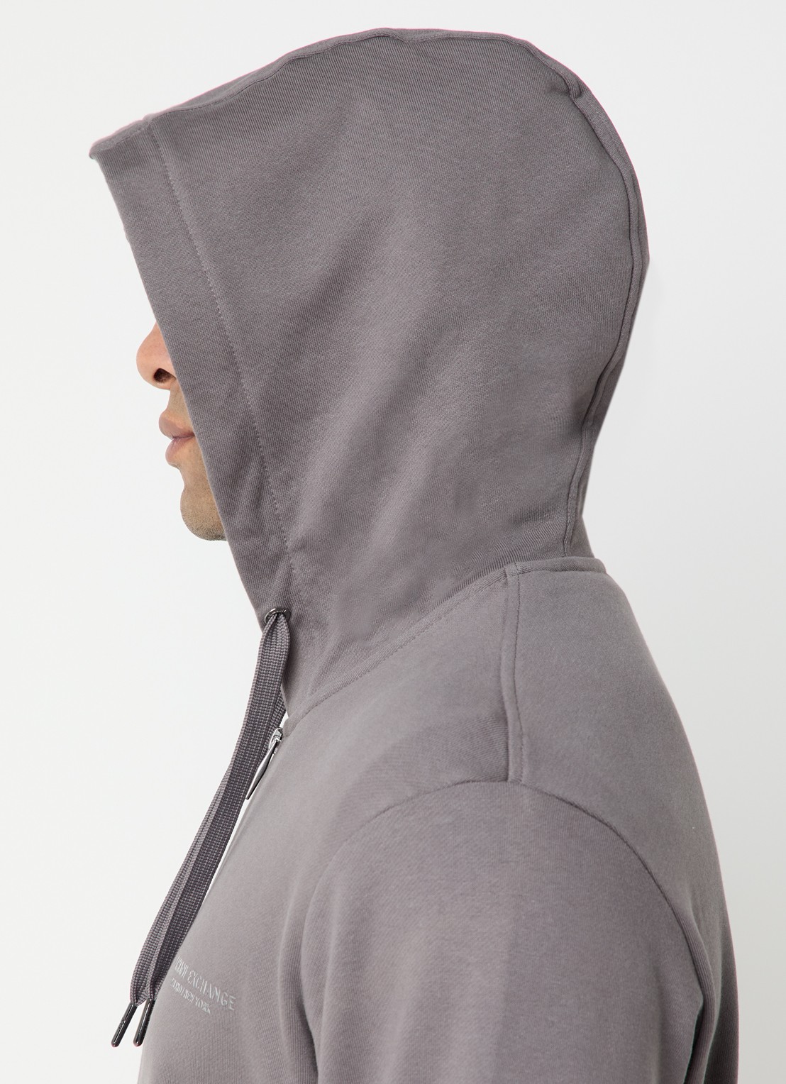 Armani Sweatvest met logo - detail 5 donkergrijs