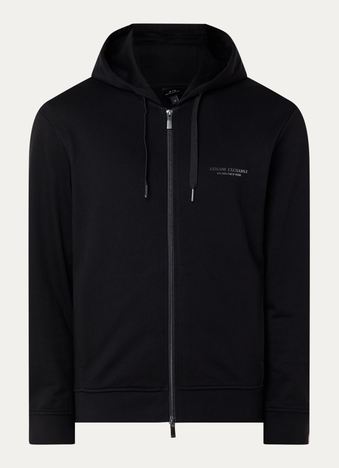 Armani Sweatvest met logo - voorkant 4 zwart