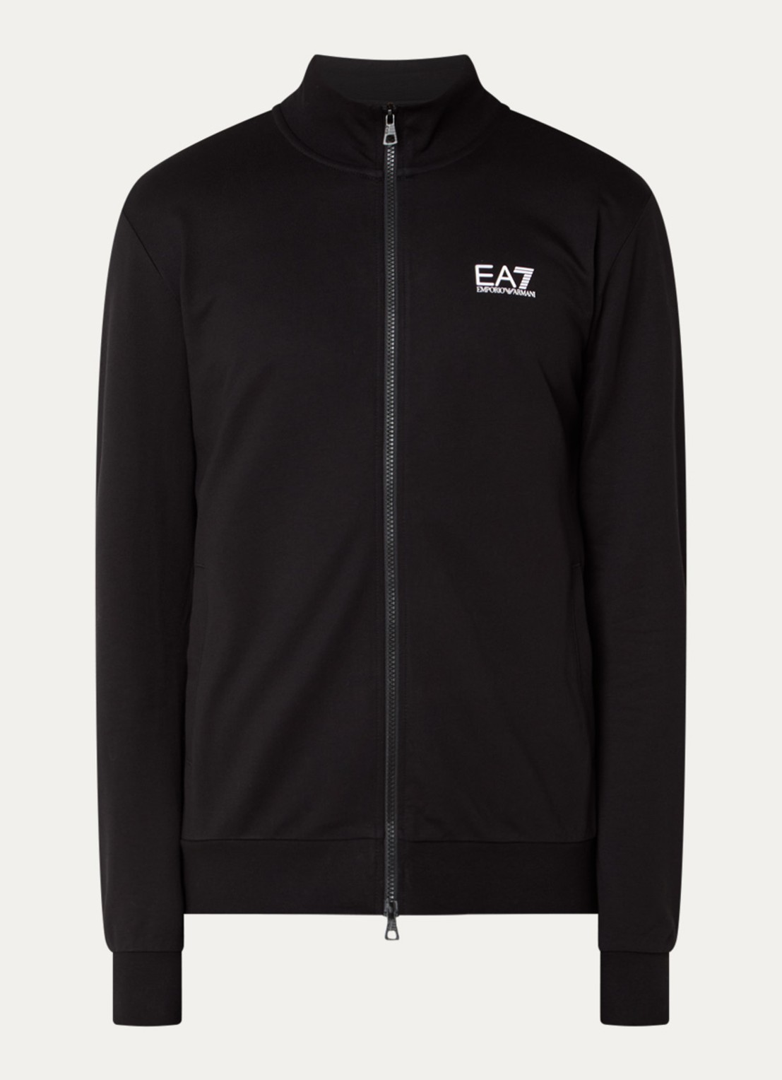 Armani Sweatvest met logo - voorkant 3 zwart
