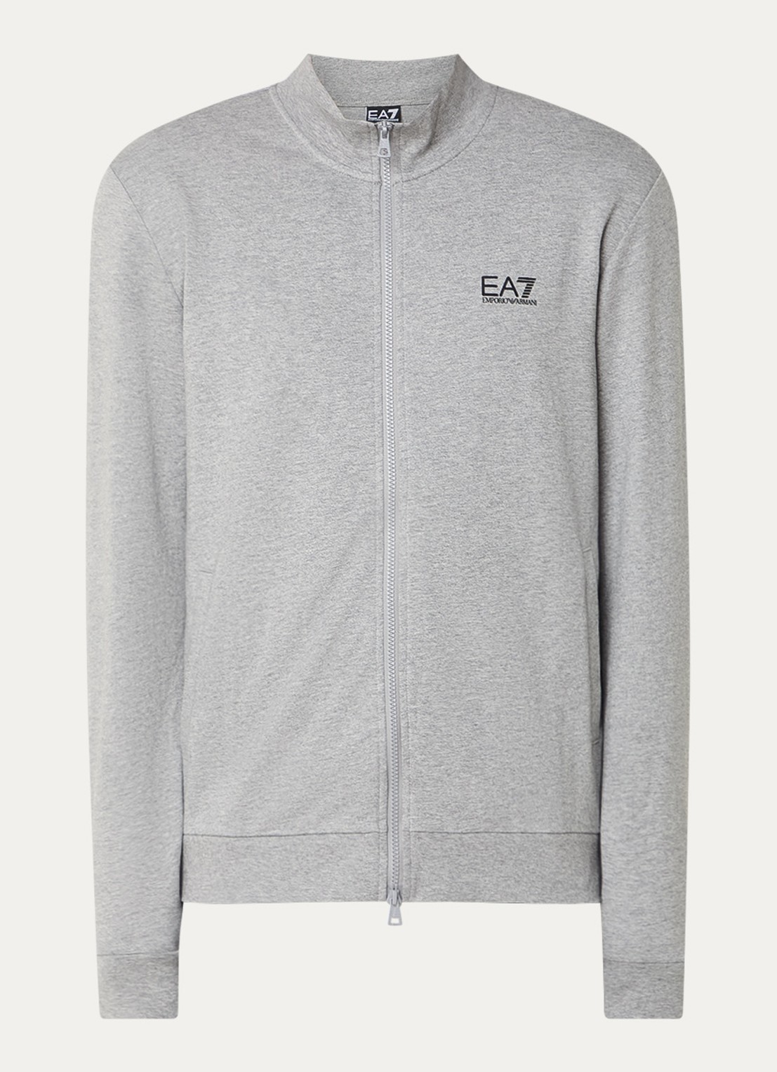 Armani Sweatvest met logo - voorkant grijsmele