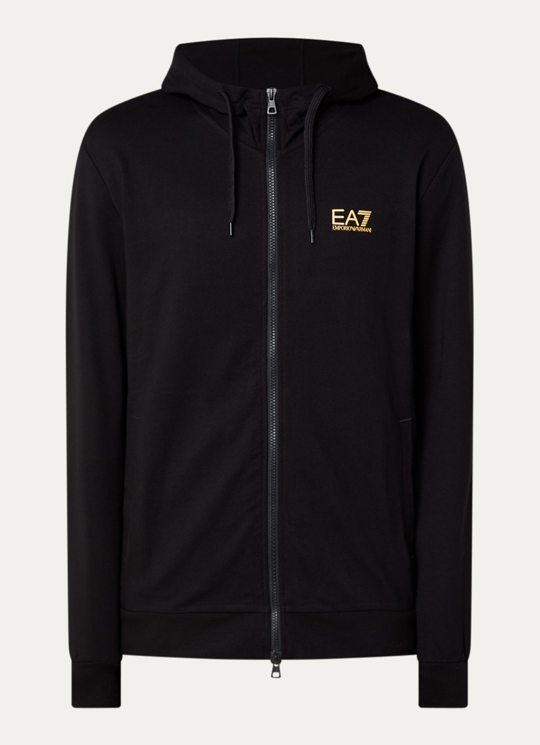 Armani Sweatvest met logo - voorkant 2 zwart