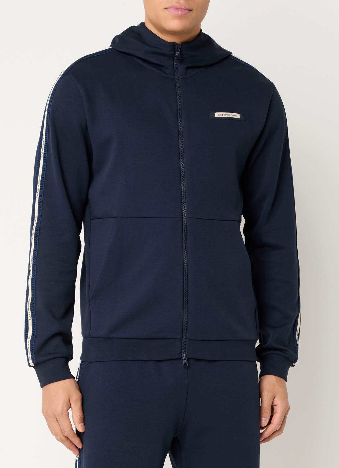 Armani Sweatvest met logo - detail 4 armani blue / blauw