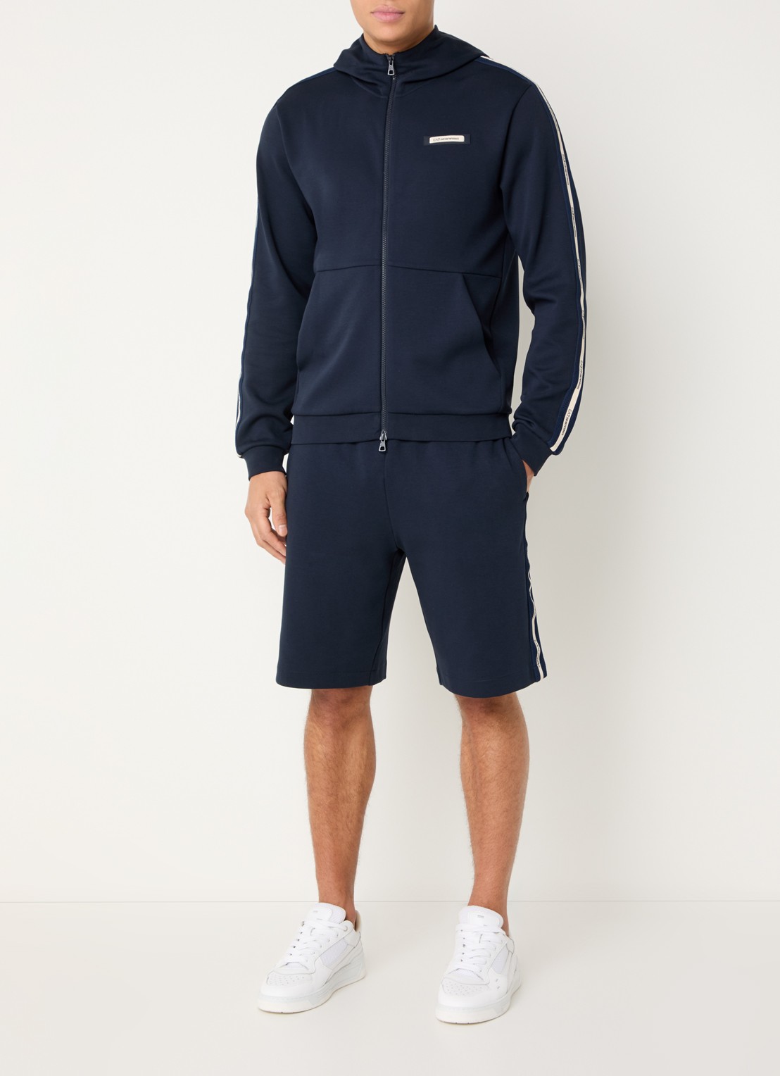 Armani Sweatvest met logo - voorkant 2 armani blue / blauw