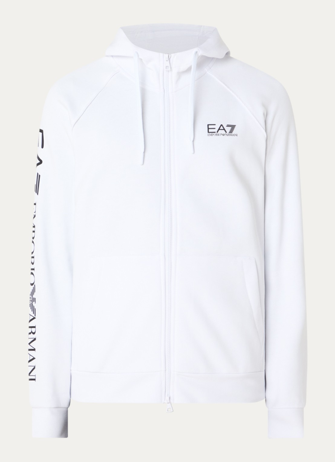 Armani Sweatvest met logo - voorkant 2 wit