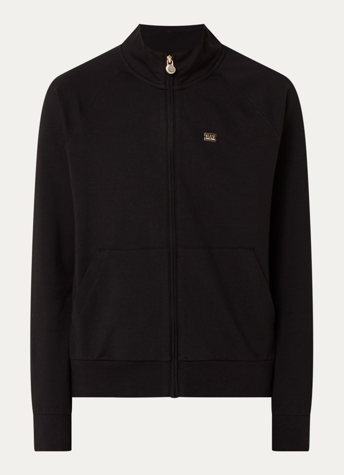 Armani Sweatvest met logo - voorkant 2 zwart