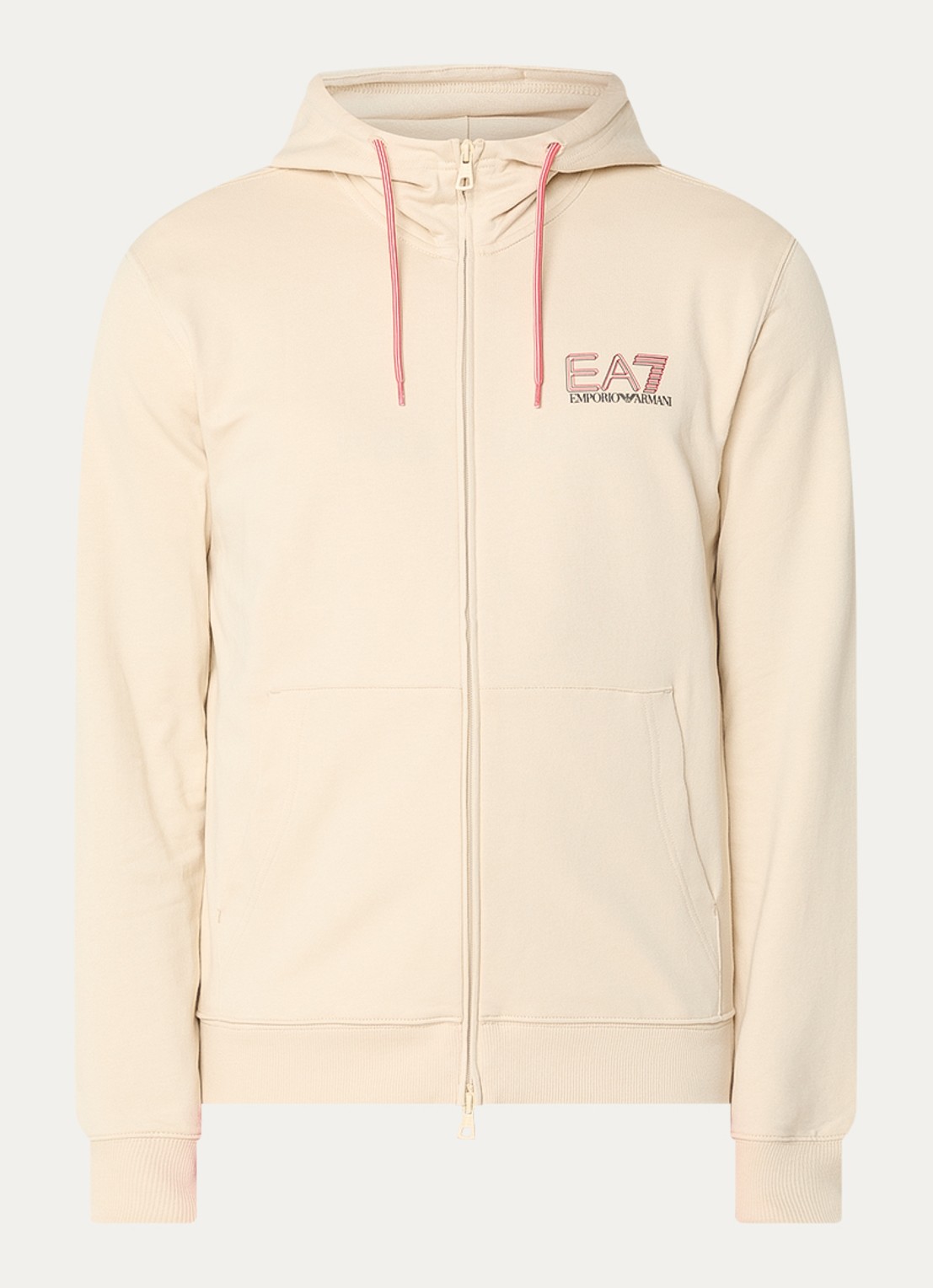 Armani Sweatvest met logoprint - voorkant 4 beige