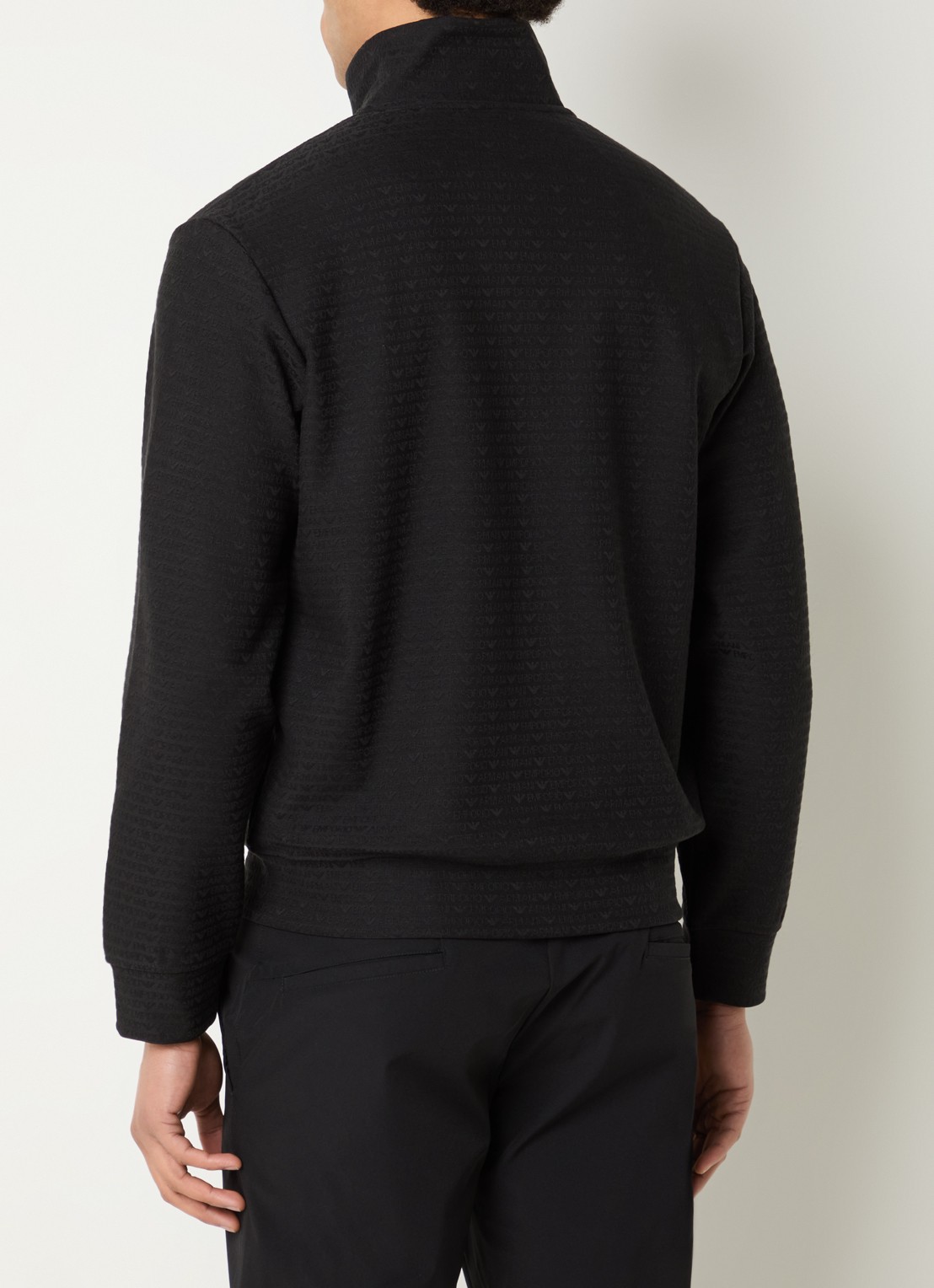 Armani Sweatvest met logoprint - achterkant 4 zwart