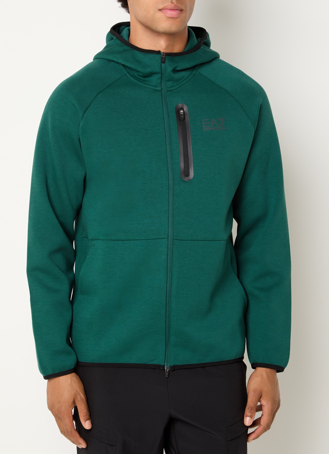 Armani Sweatvest met steekzakken - detail 2 groen
