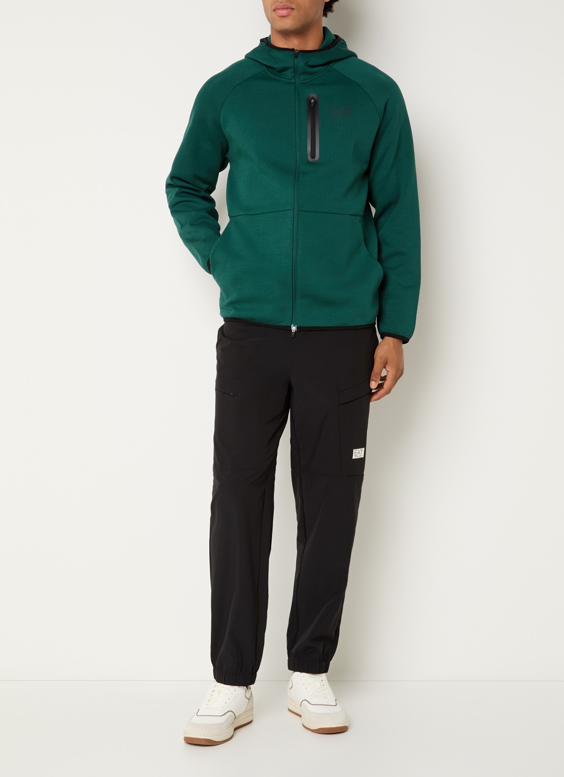Armani Sweatvest met steekzakken - voorkant 5 groen
