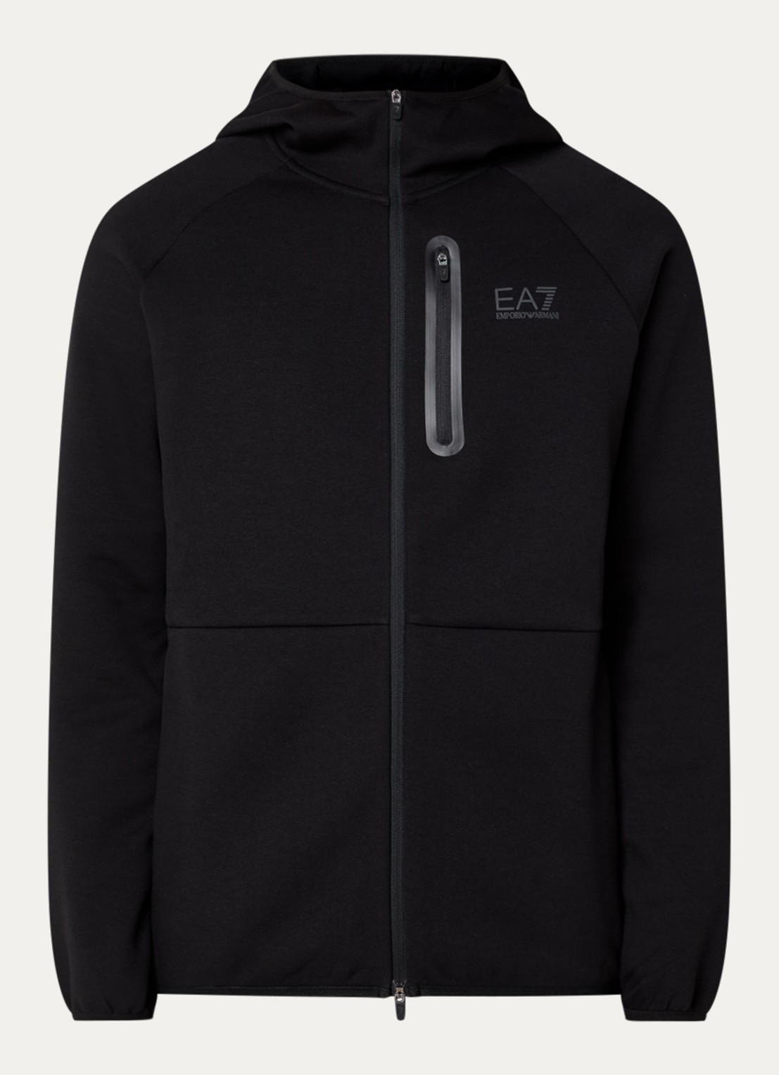 Armani Sweatvest met steekzakken - voorkant zwart