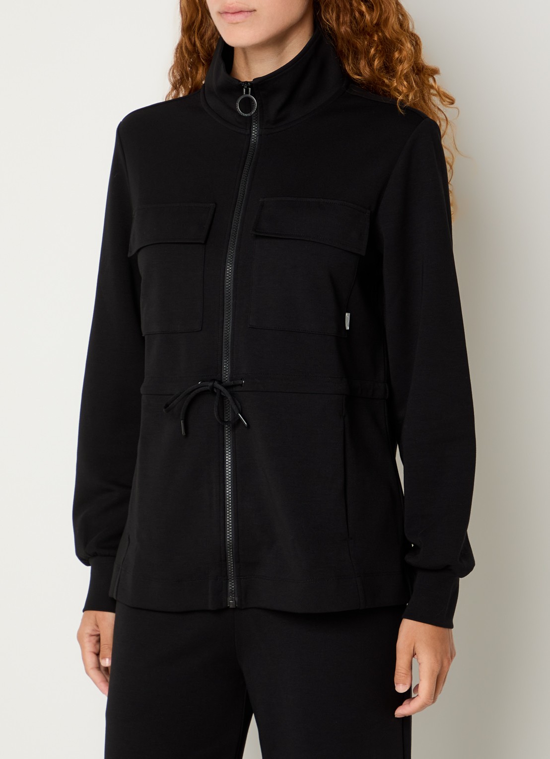 Armani Sweatvest met steekzakken - detail 4 zwart