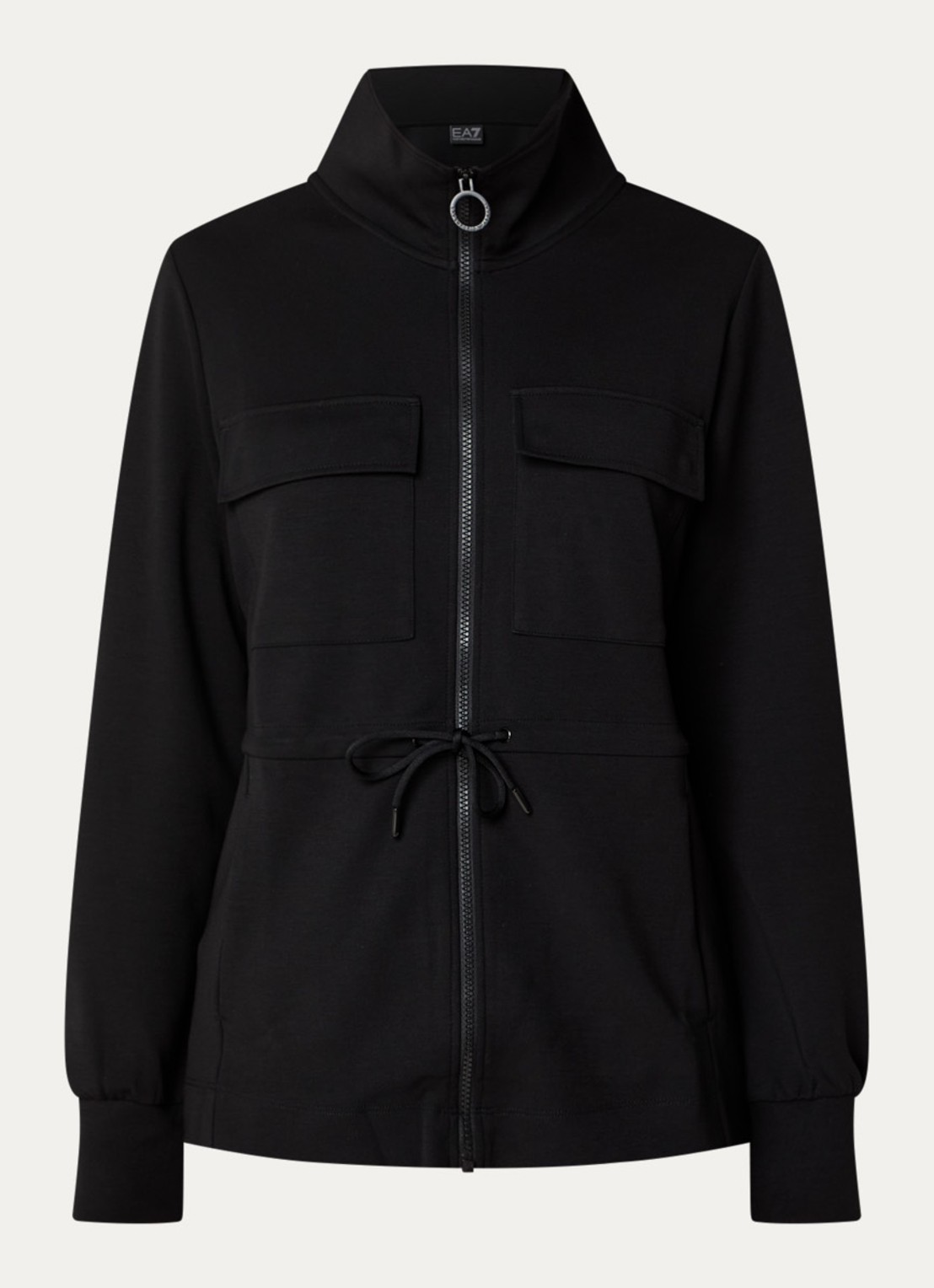 Armani Sweatvest met steekzakken - voorkant zwart