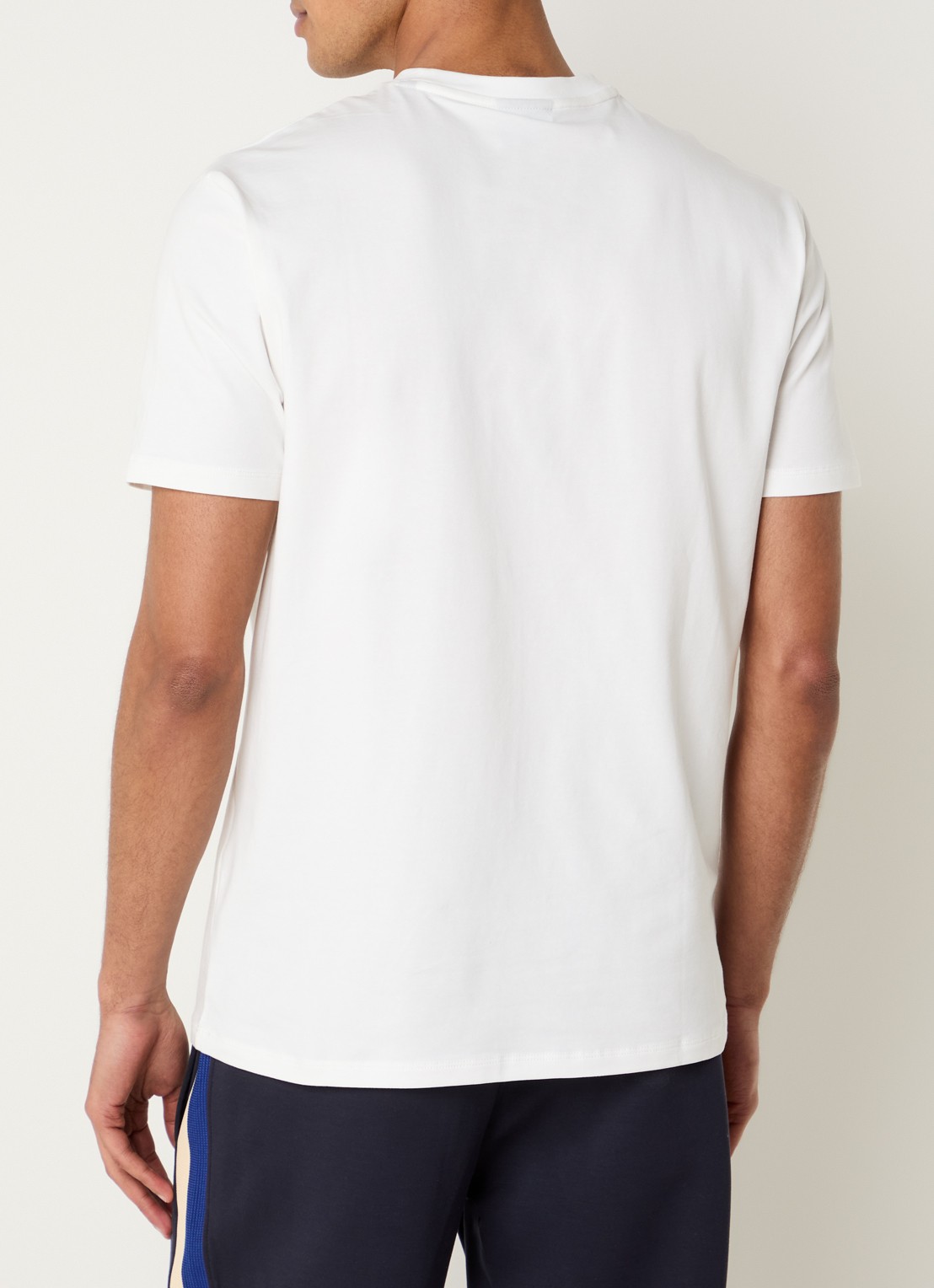 Armani T-shirt met 3D logo - achterkant 4 gebroken wit