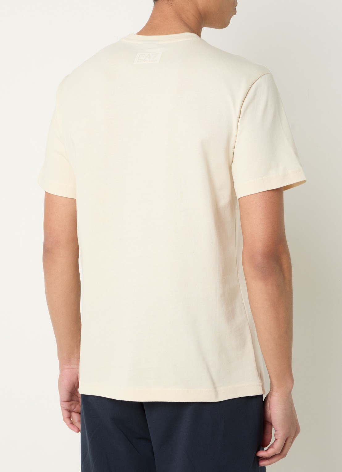 Armani T-shirt met 3D logoprint - achterkant 3 creme