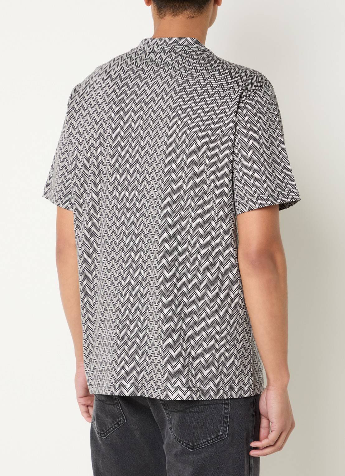 Armani T-shirt met grafische print - achterkant 4 antraciet