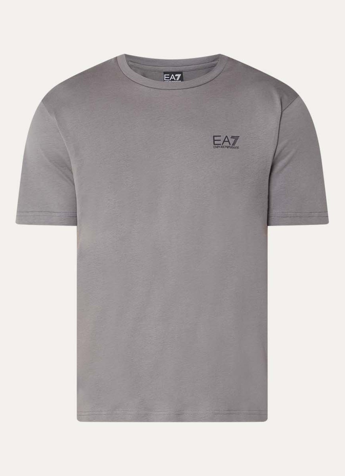 Armani T-shirt met logo- en backprint - voorkant 2 lichtroze