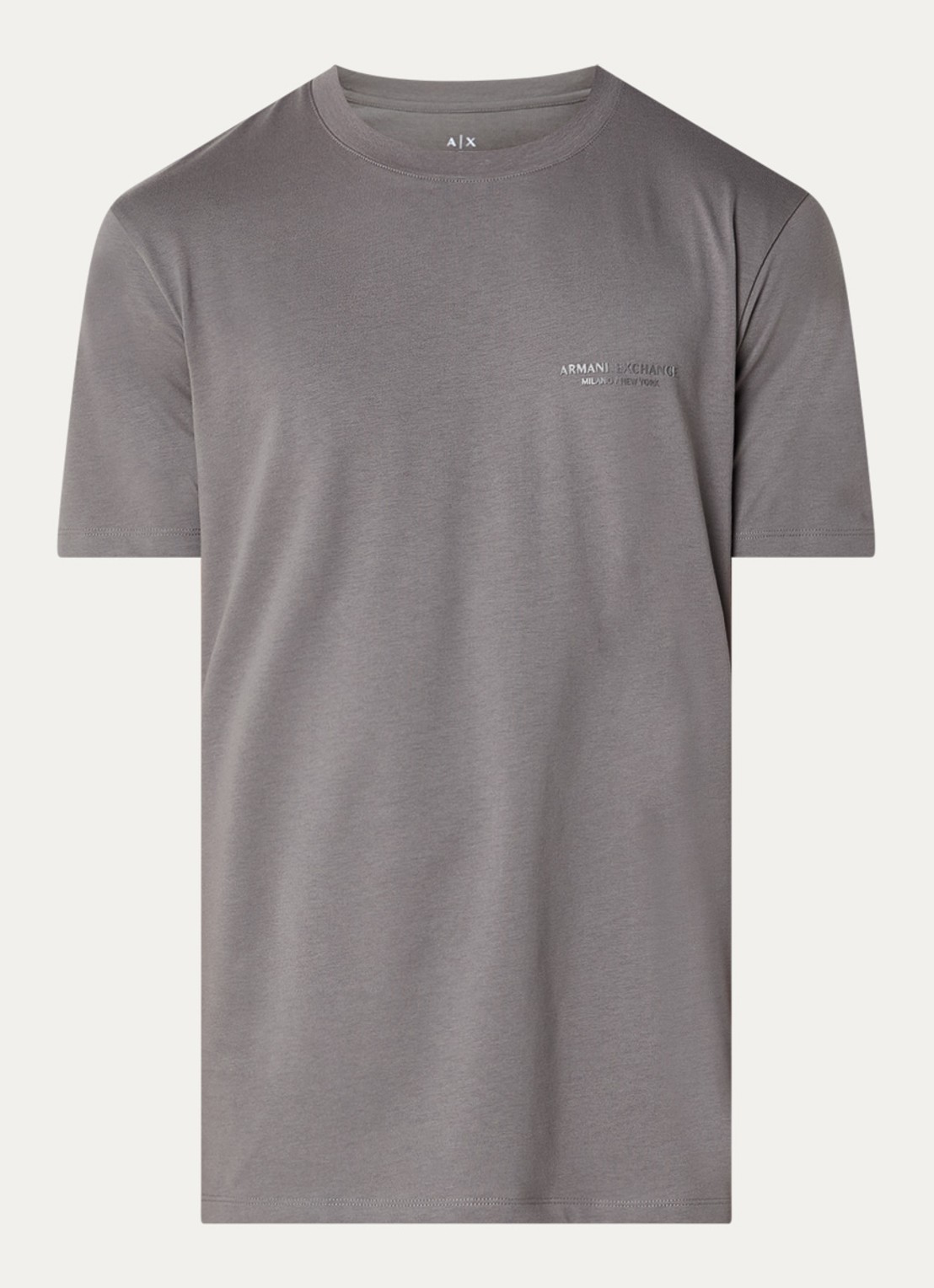 Armani T-shirt met logo - voorkant antraciet
