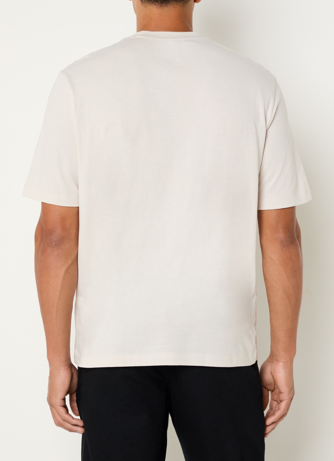 Armani T-shirt met logo - achterkant 4 beige