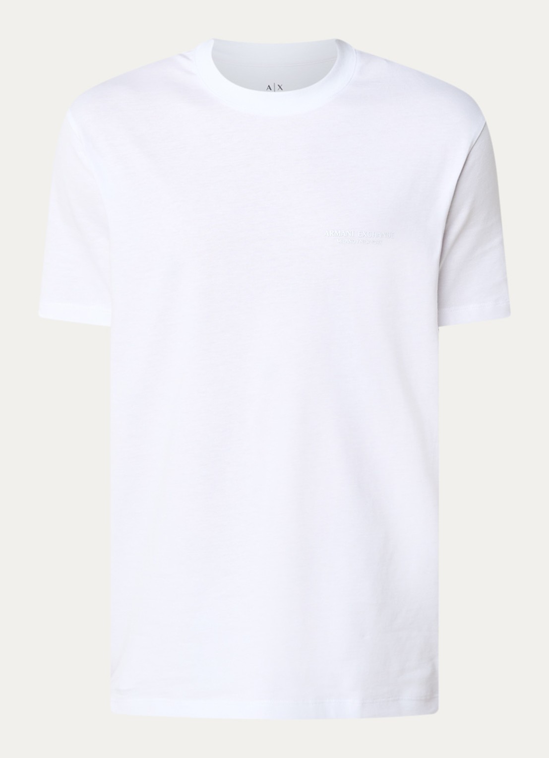 Armani T-shirt met logo - voorkant 2 wit
