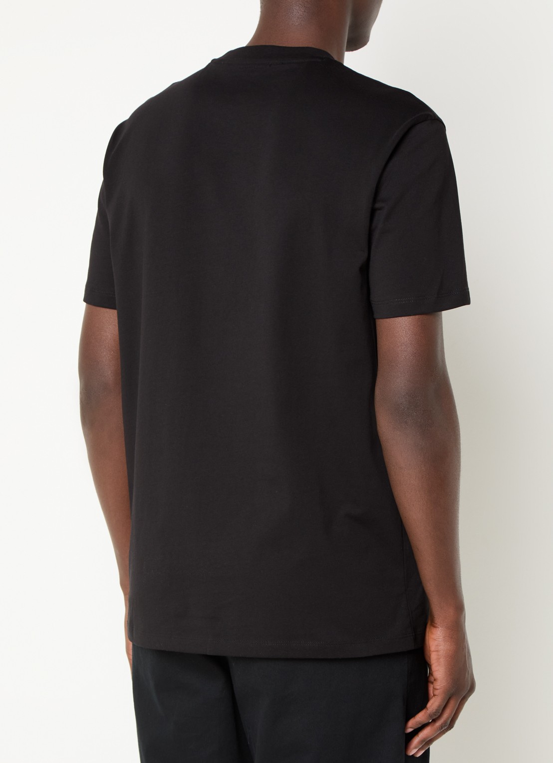 Armani T-shirt met logo - achterkant zwart