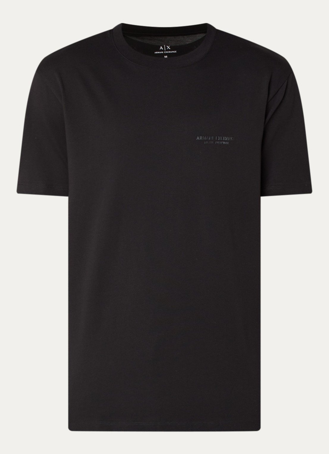 Armani T-shirt met logo - voorkant 2 zwart