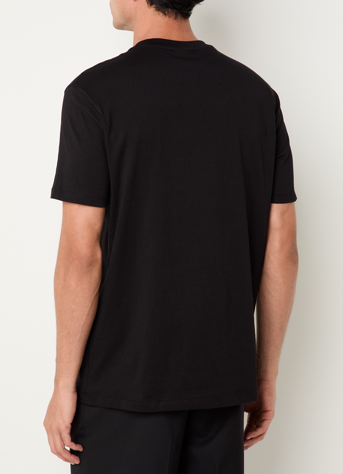 Armani T-shirt met logo - achterkant zwart
