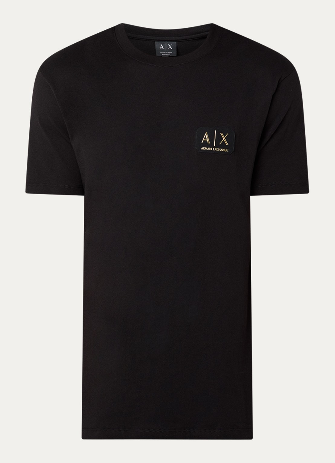 Armani T-shirt met logo - voorkant 2 zwart