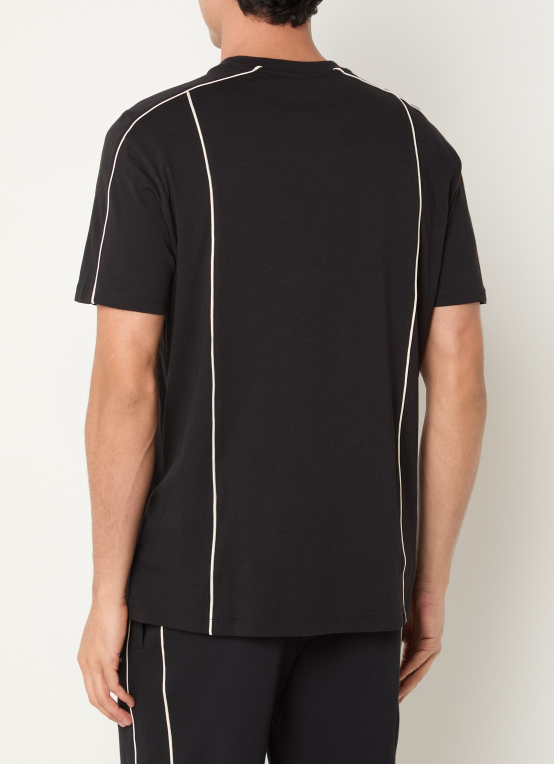 Armani T-shirt met logo - achterkant 3 zwart
