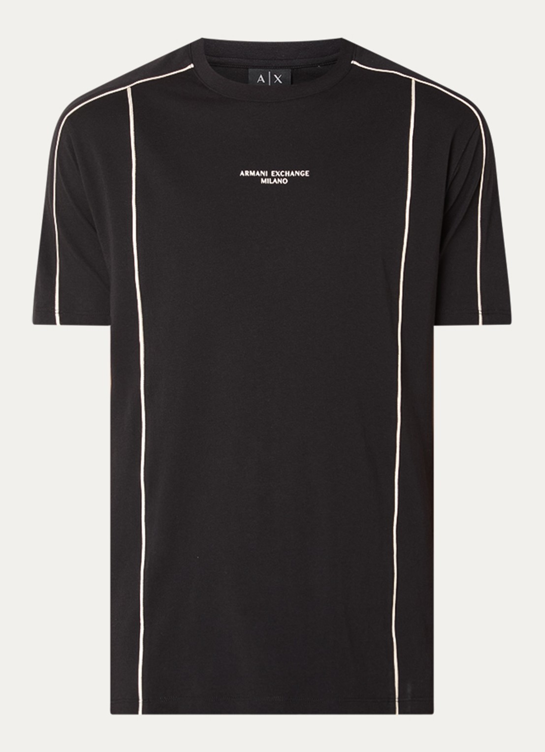 Armani T-shirt met logo - voorkant zwart