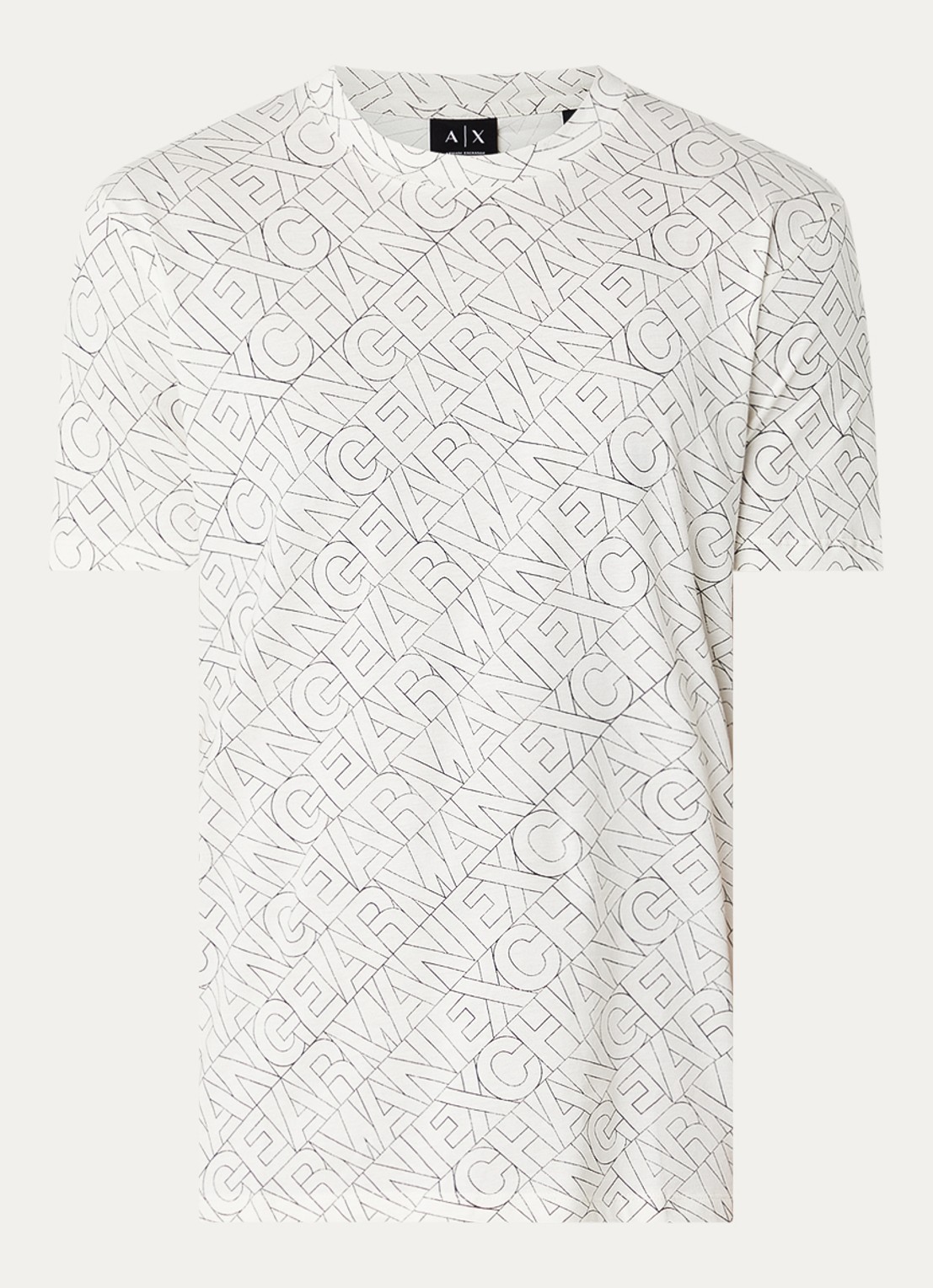 Armani T-shirt met logo - voorkant 3 wit