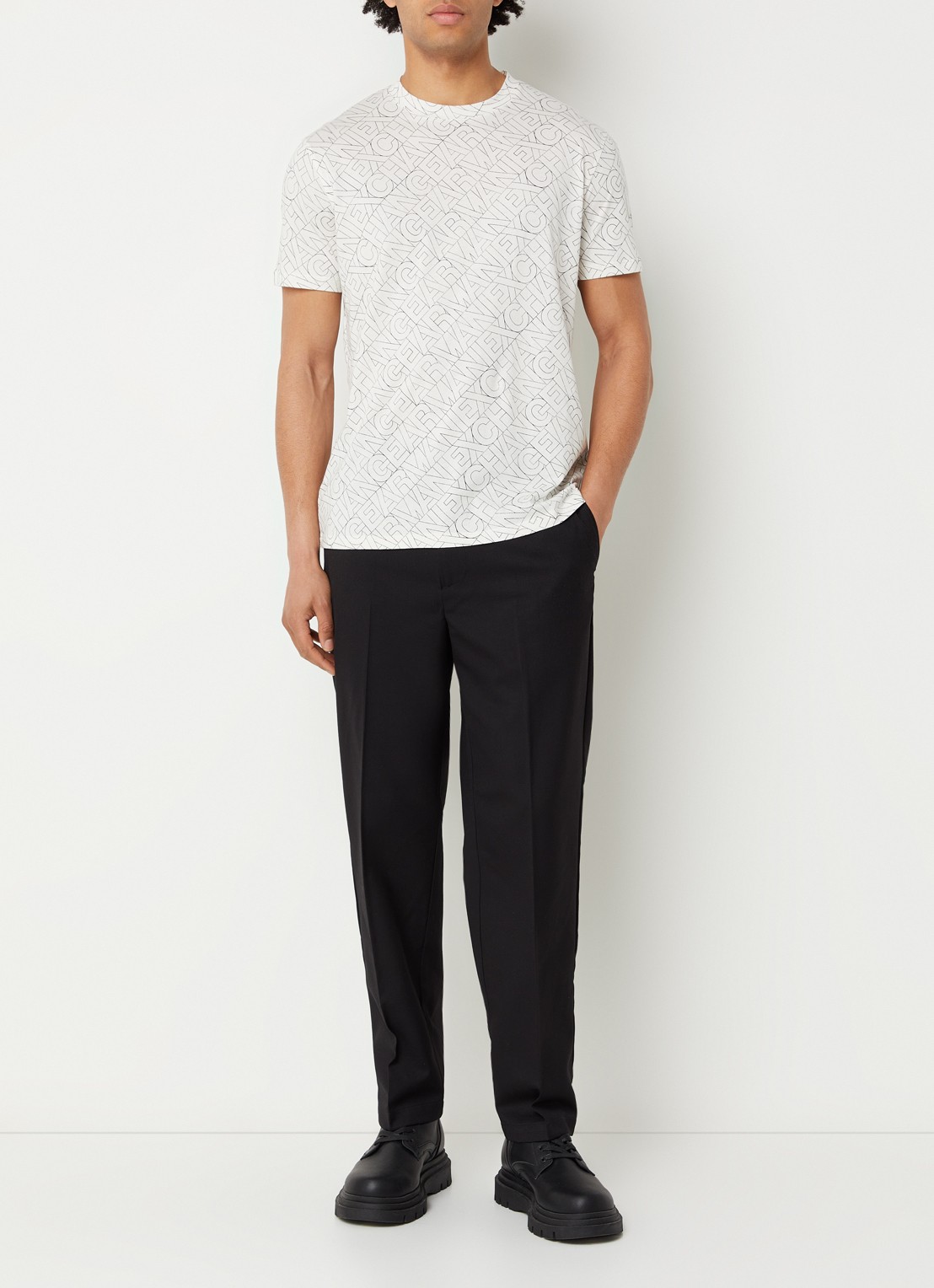 Armani T-shirt met logo - voorkant 4 wit