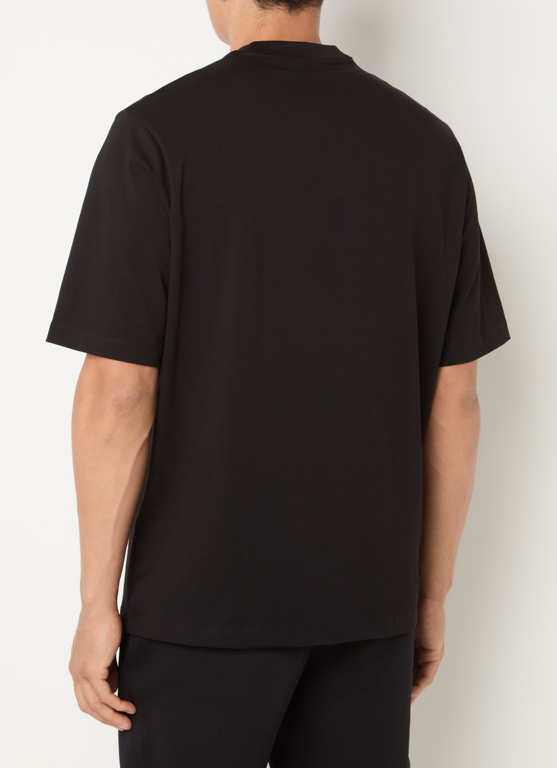 Armani T-shirt met logo - achterkant black-uc001