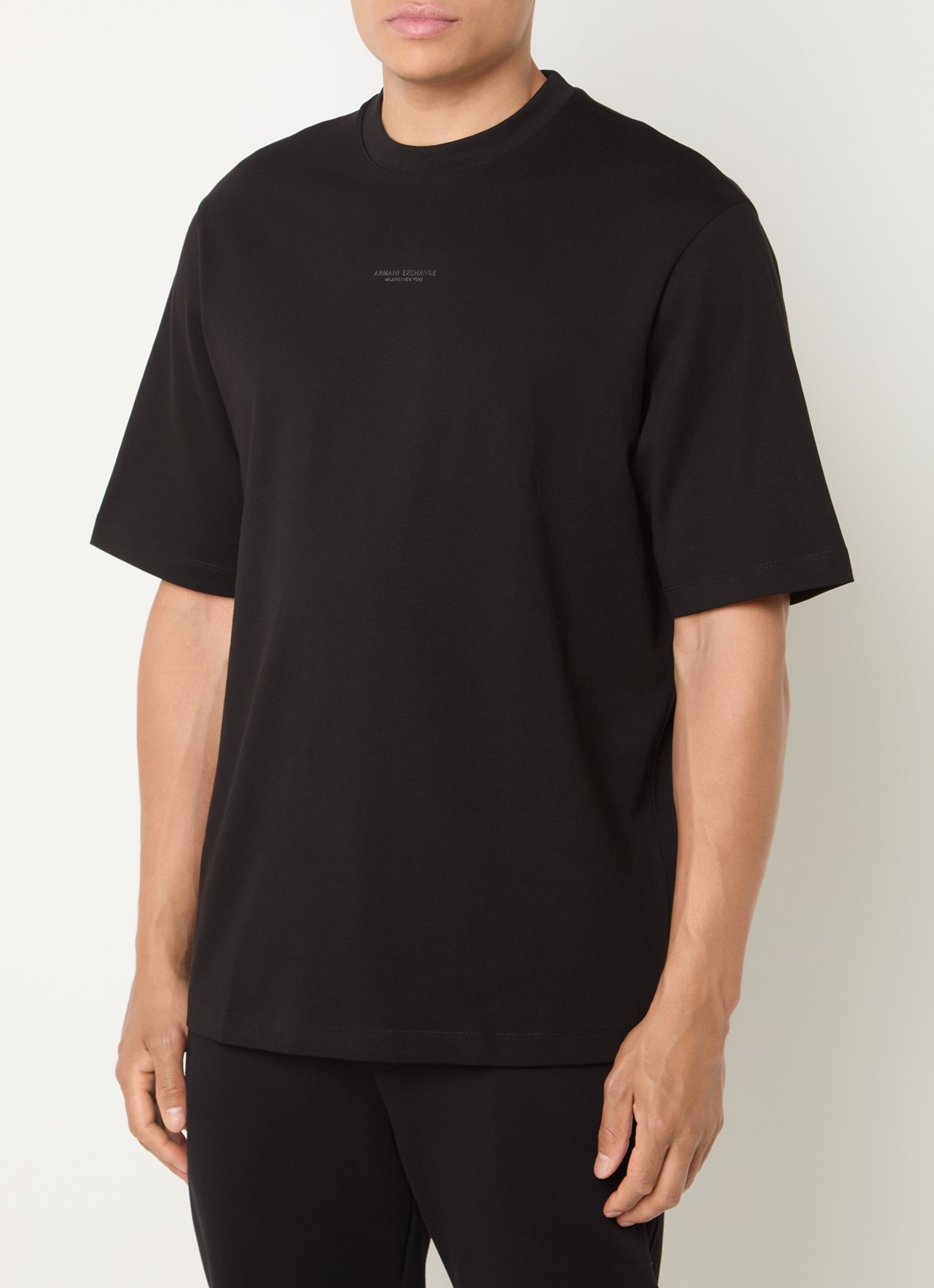 Armani T-shirt met logo - detail 4 black-uc001