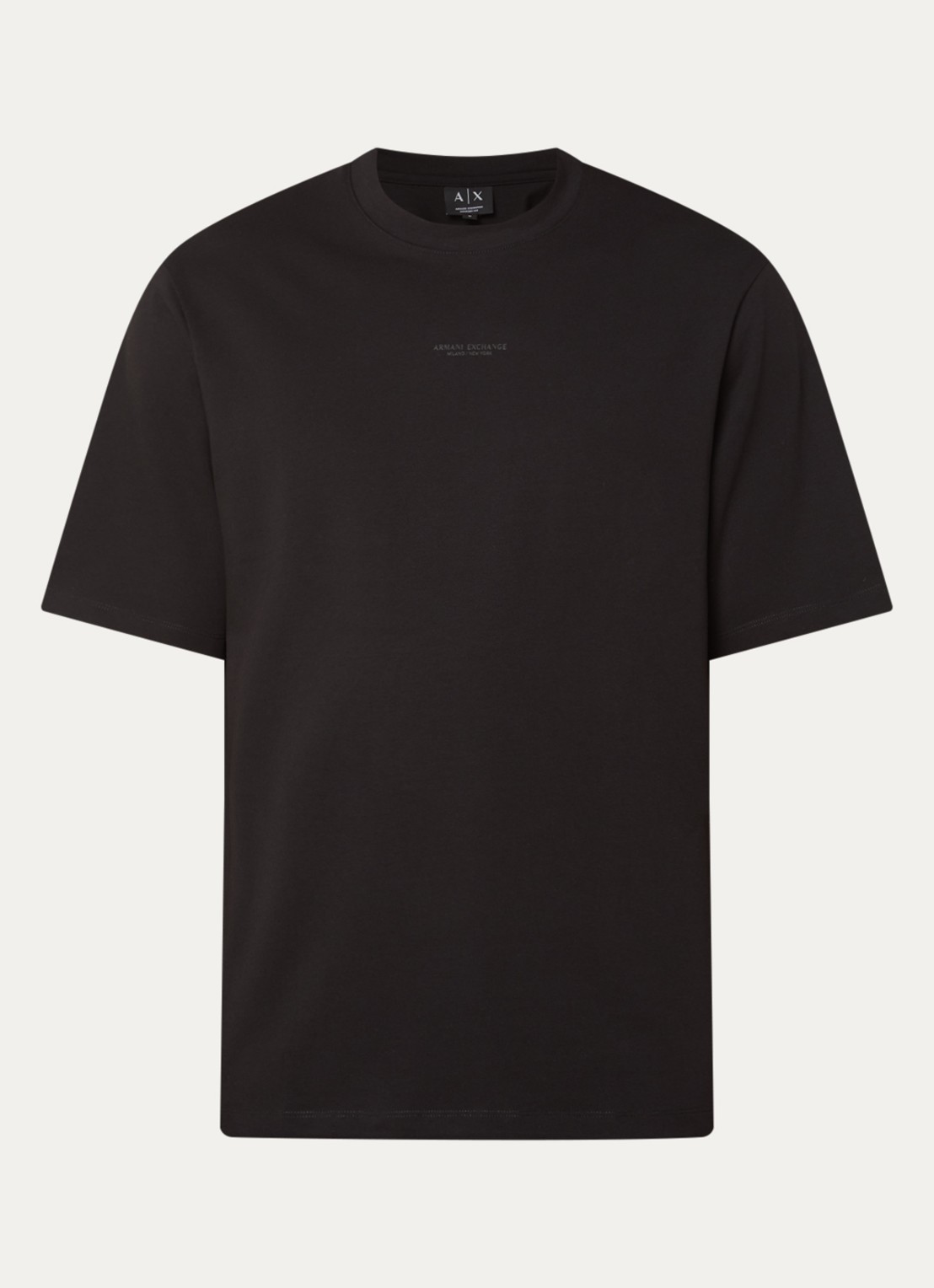 Armani T-shirt met logo - voorkant 2 black-uc001