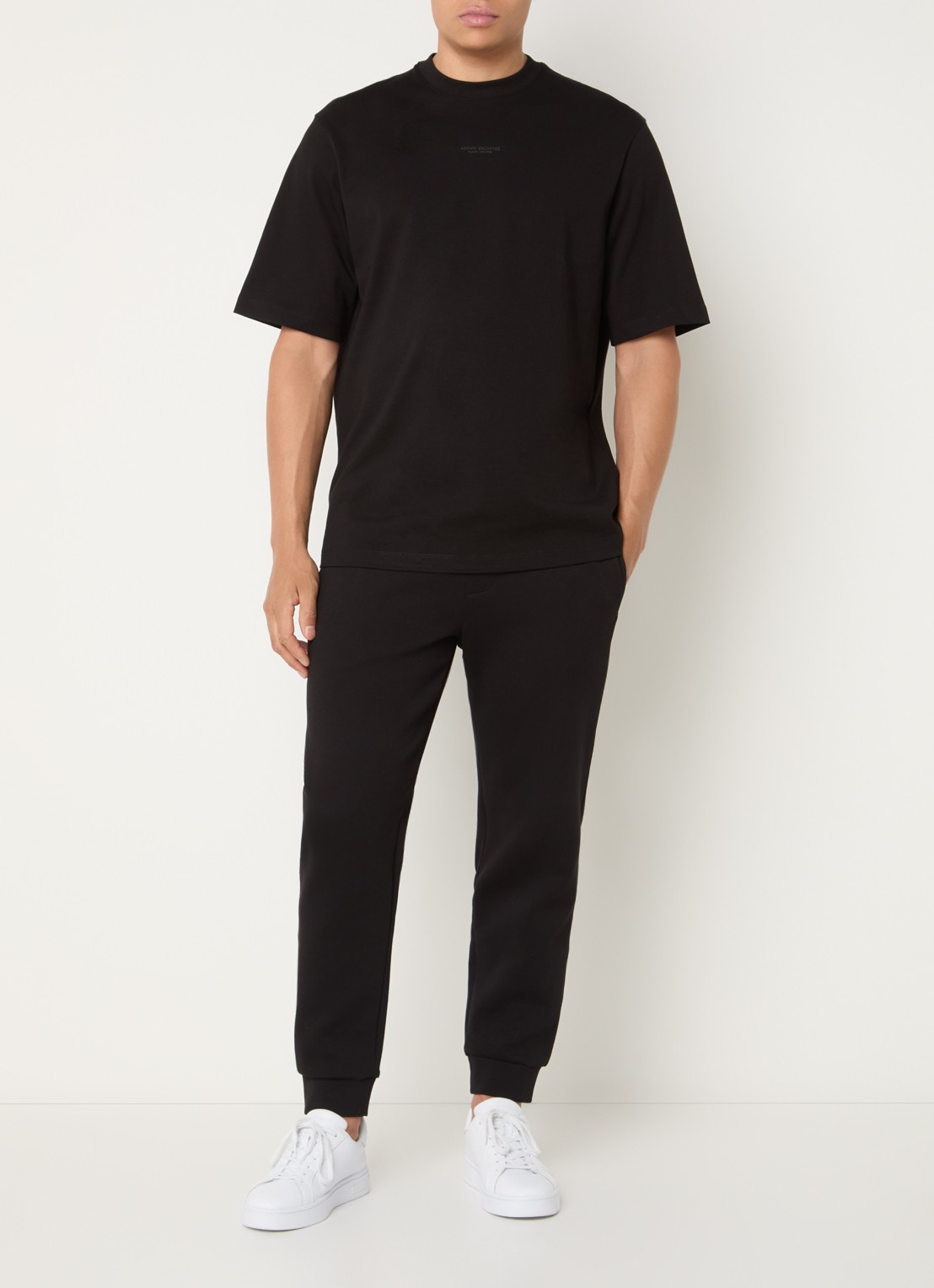 Armani T-shirt met logo - voorkant 3 black-uc001