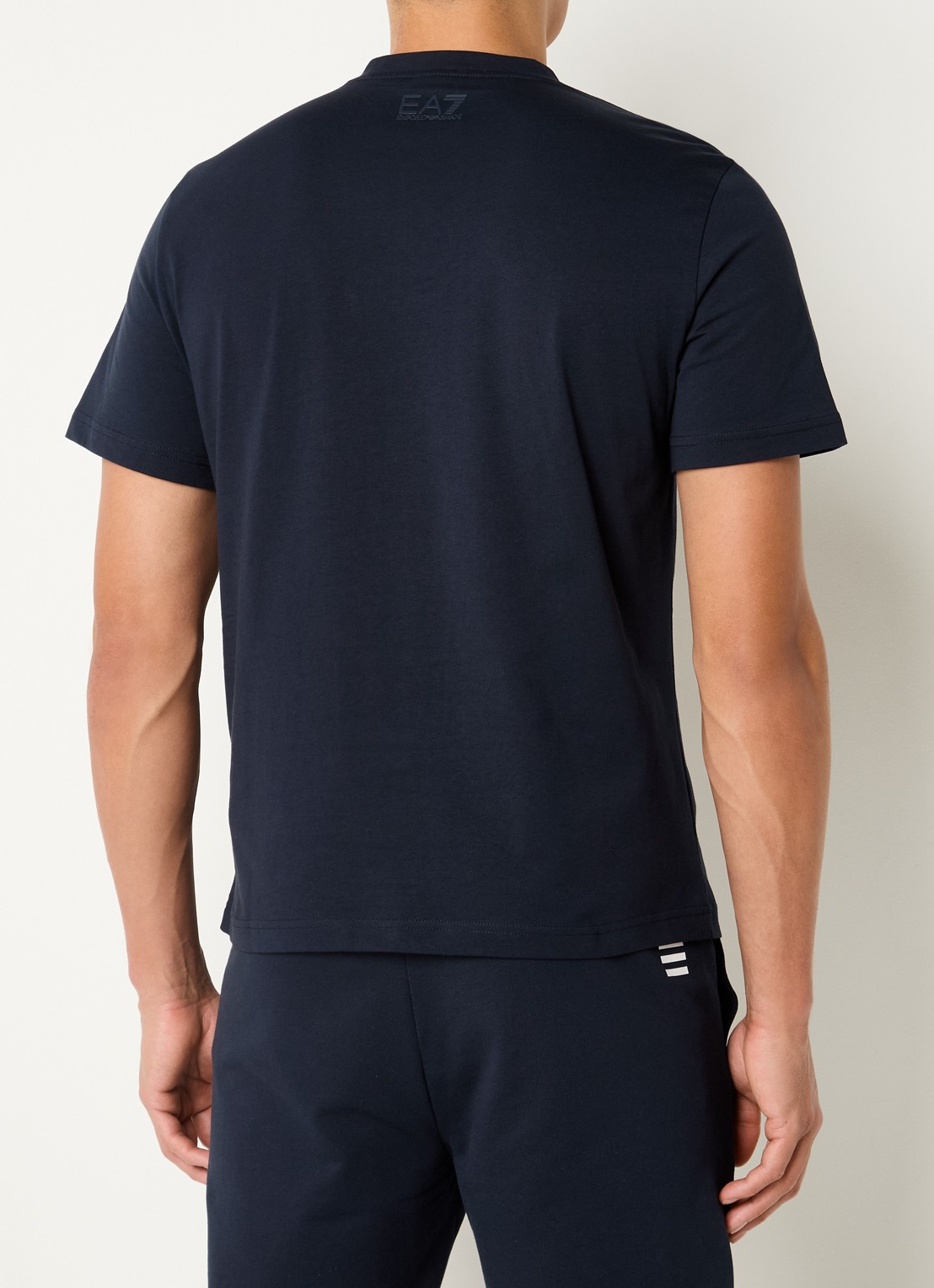 Armani T-shirt met logo - achterkant donkerblauw