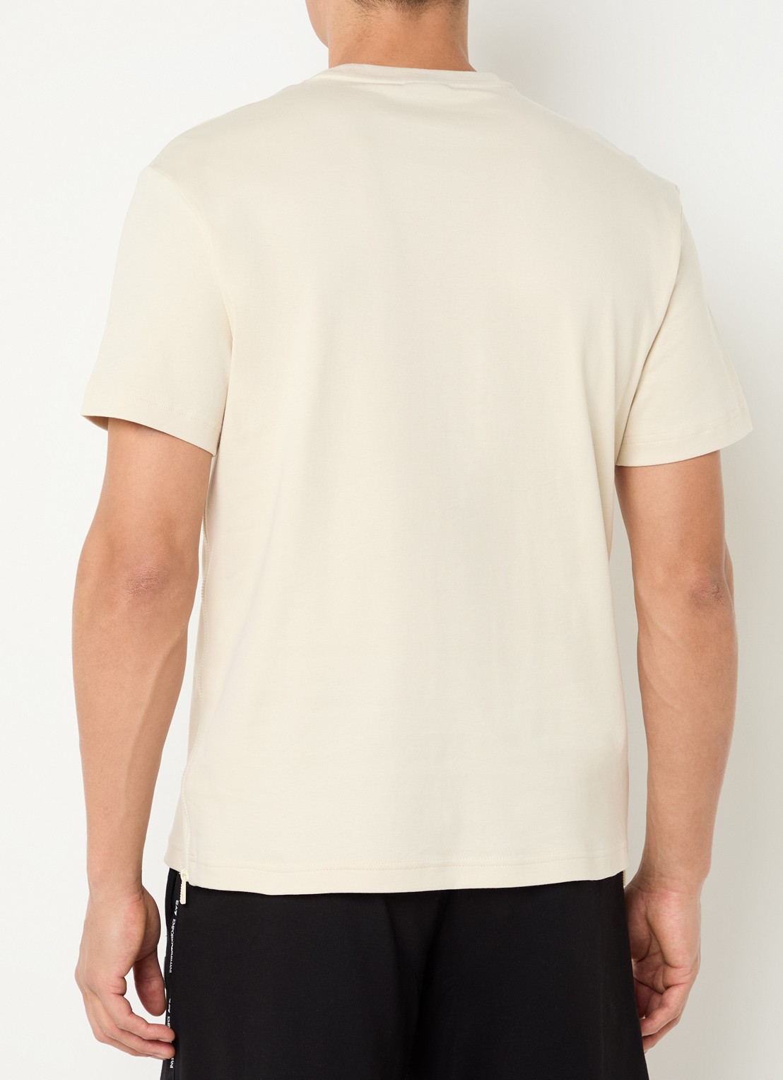 Armani T-shirt met logo - achterkant 3 beige