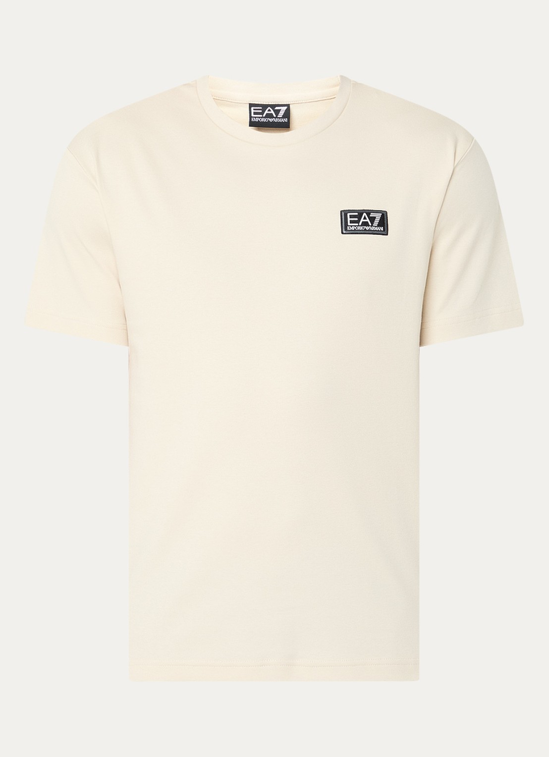 Armani T-shirt met logo - voorkant beige