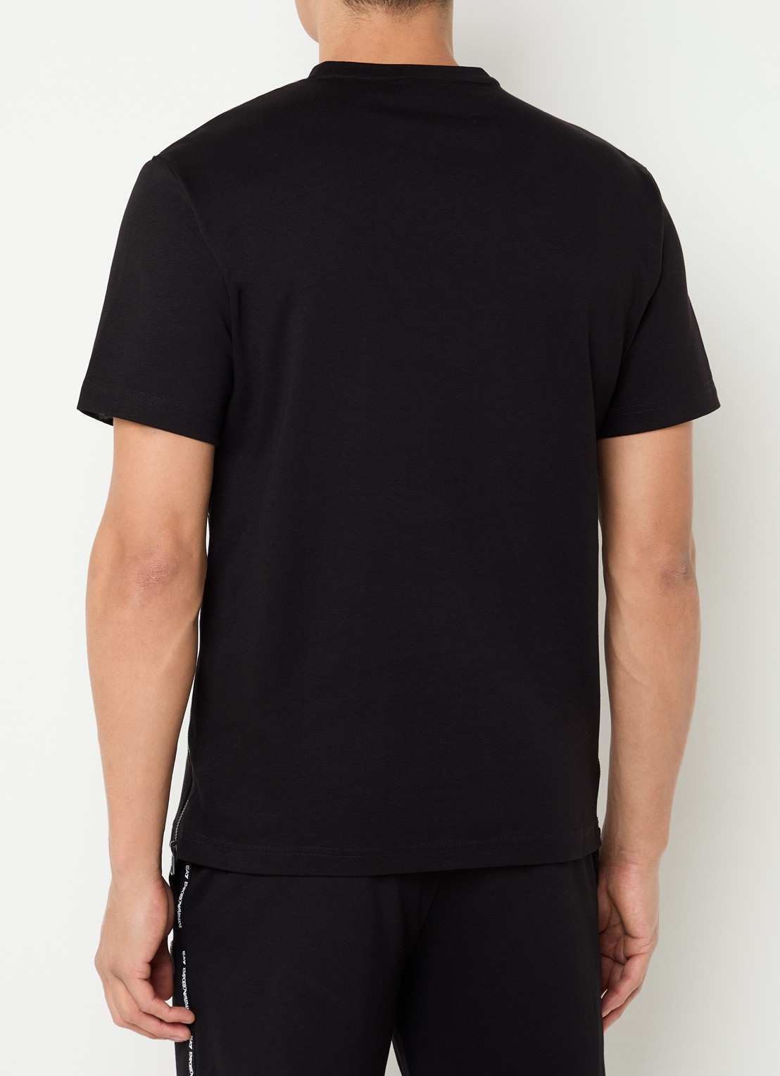 Armani T-shirt met logo - achterkant zwart