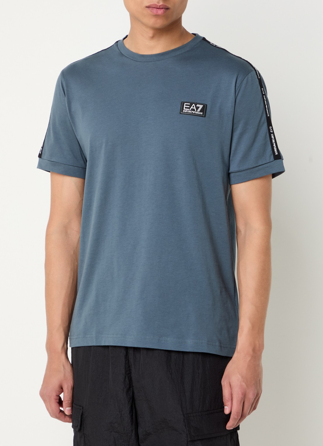 Armani T-shirt met logo - detail 4 donkergrijs