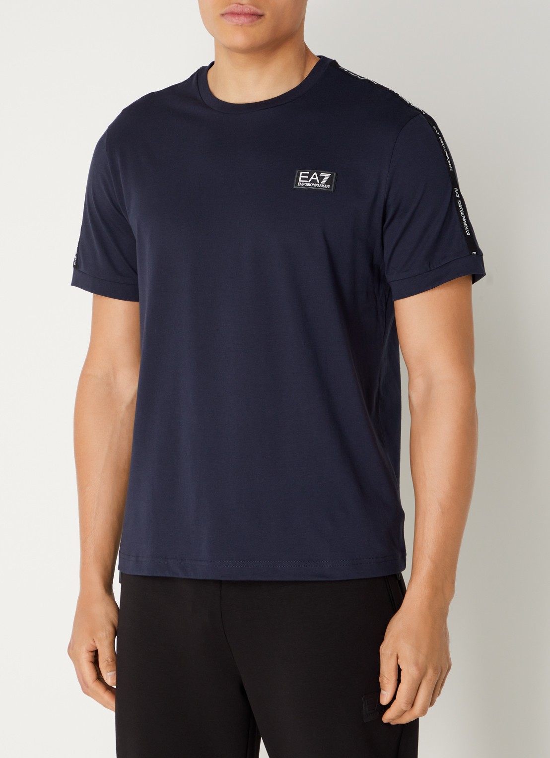 Armani T-shirt met logo - detail 4 donkerblauw