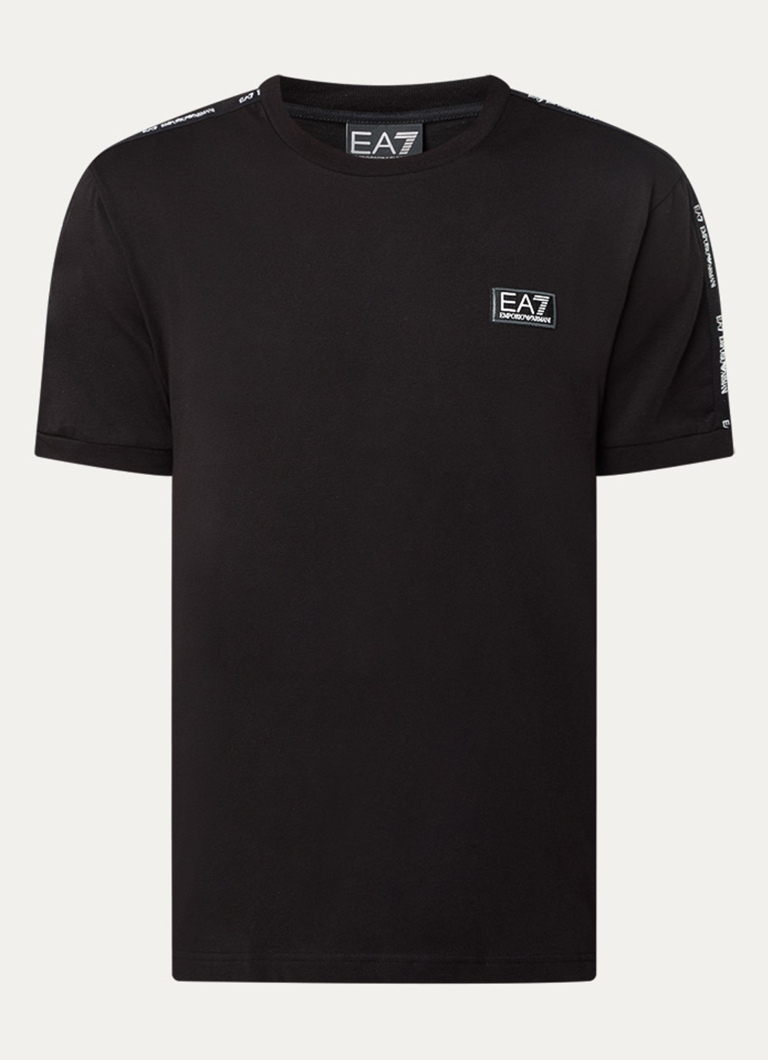 Armani T-shirt met logo - voorkant zwart