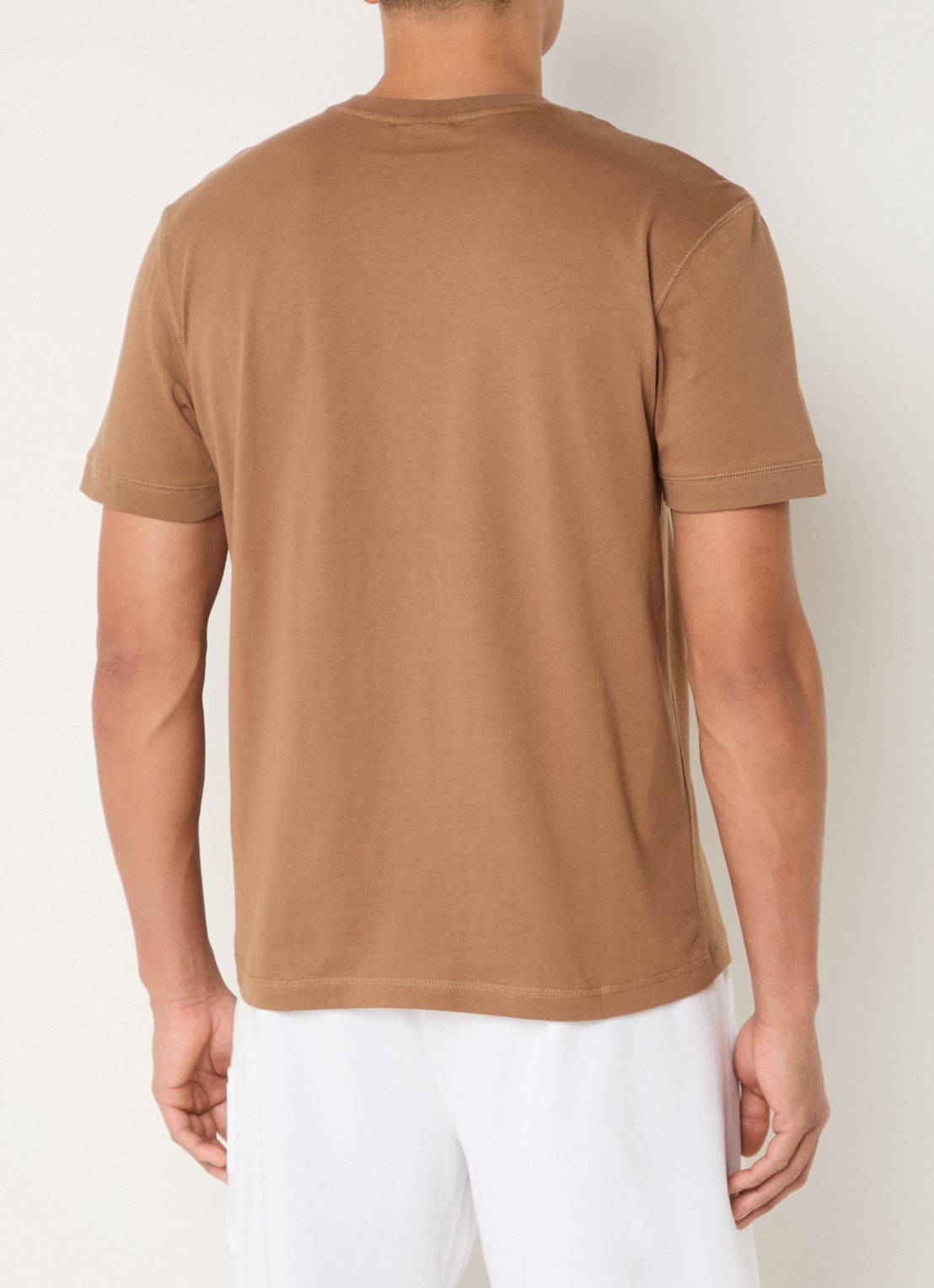 Armani T-shirt met logo - achterkant 4 camel