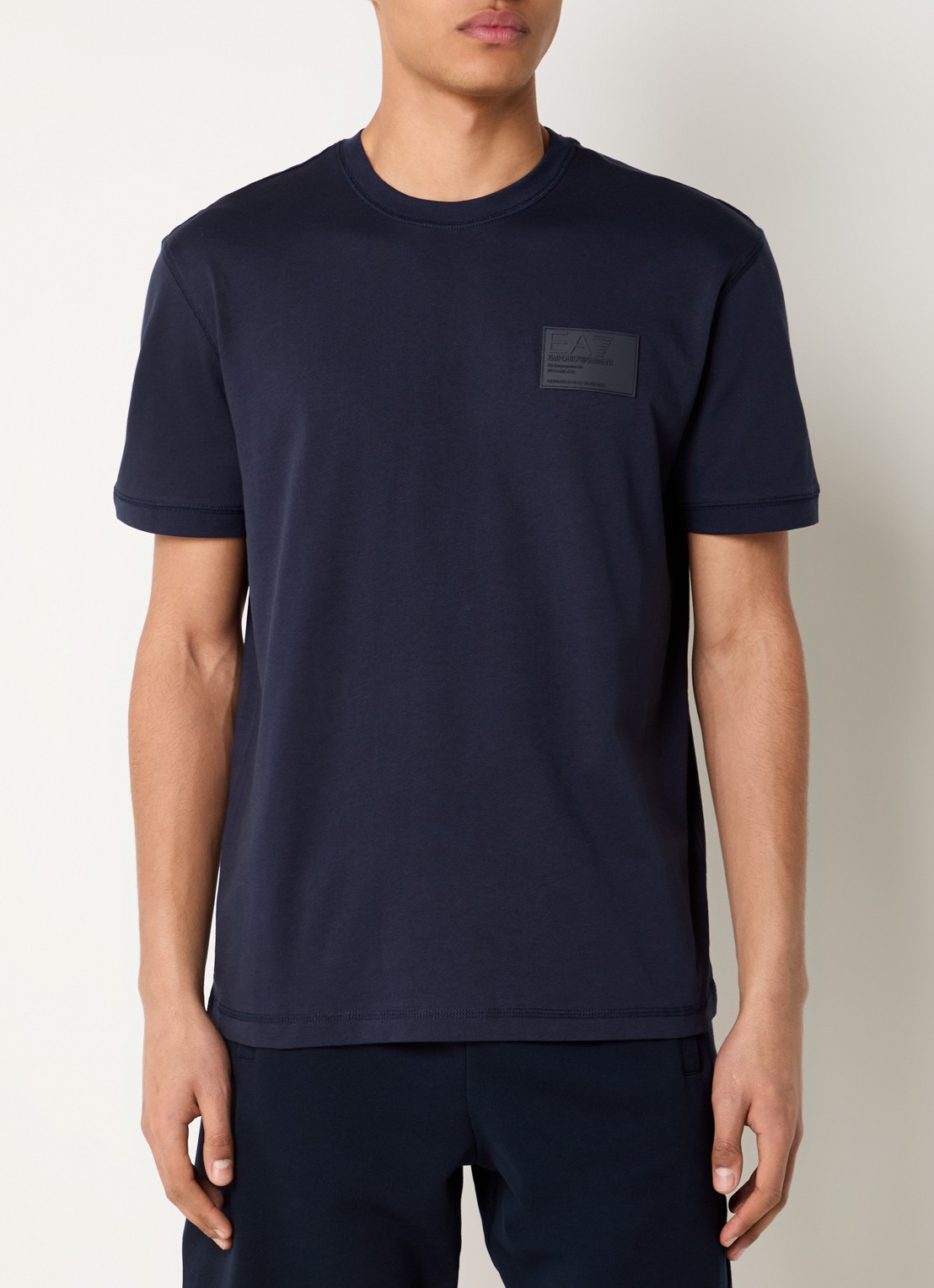 Armani T-shirt met logo - detail 4 donkerblauw