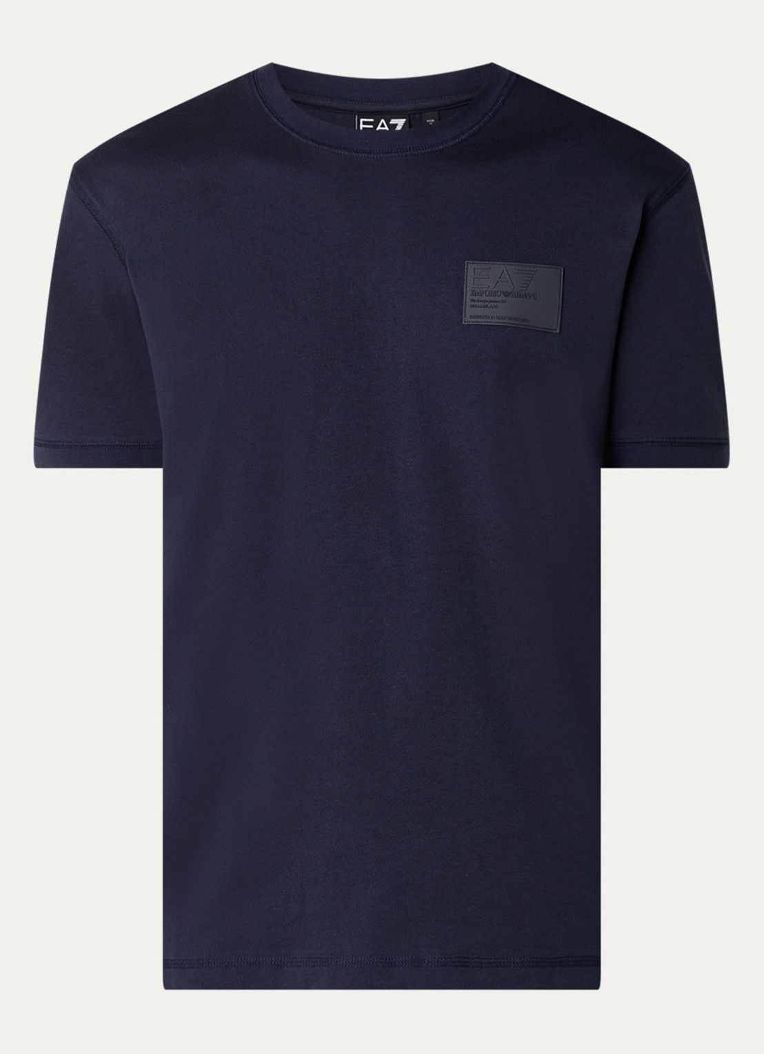 Armani T-shirt met logo - voorkant donkerblauw