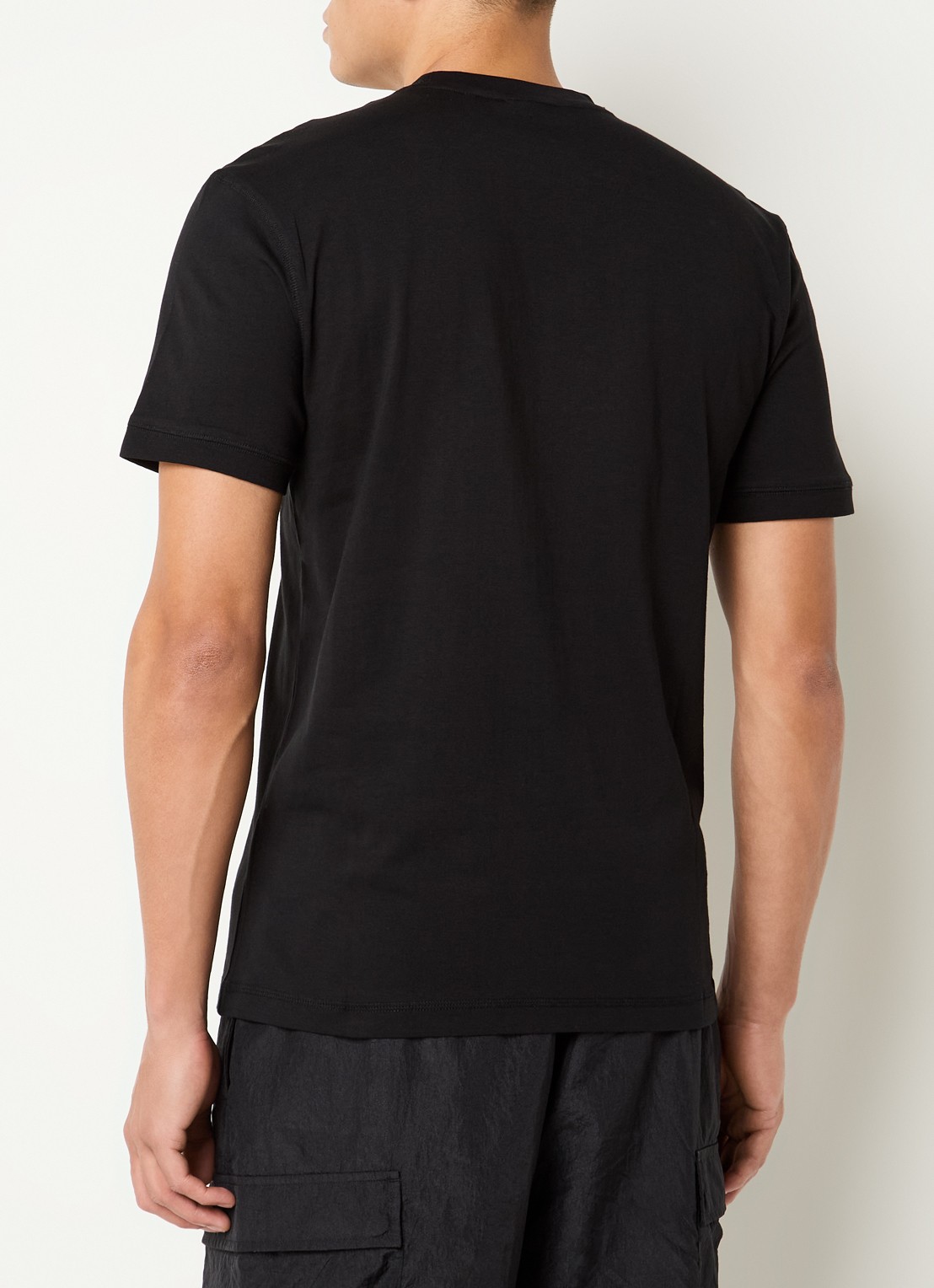 Armani T-shirt met logo - achterkant 3 zwart