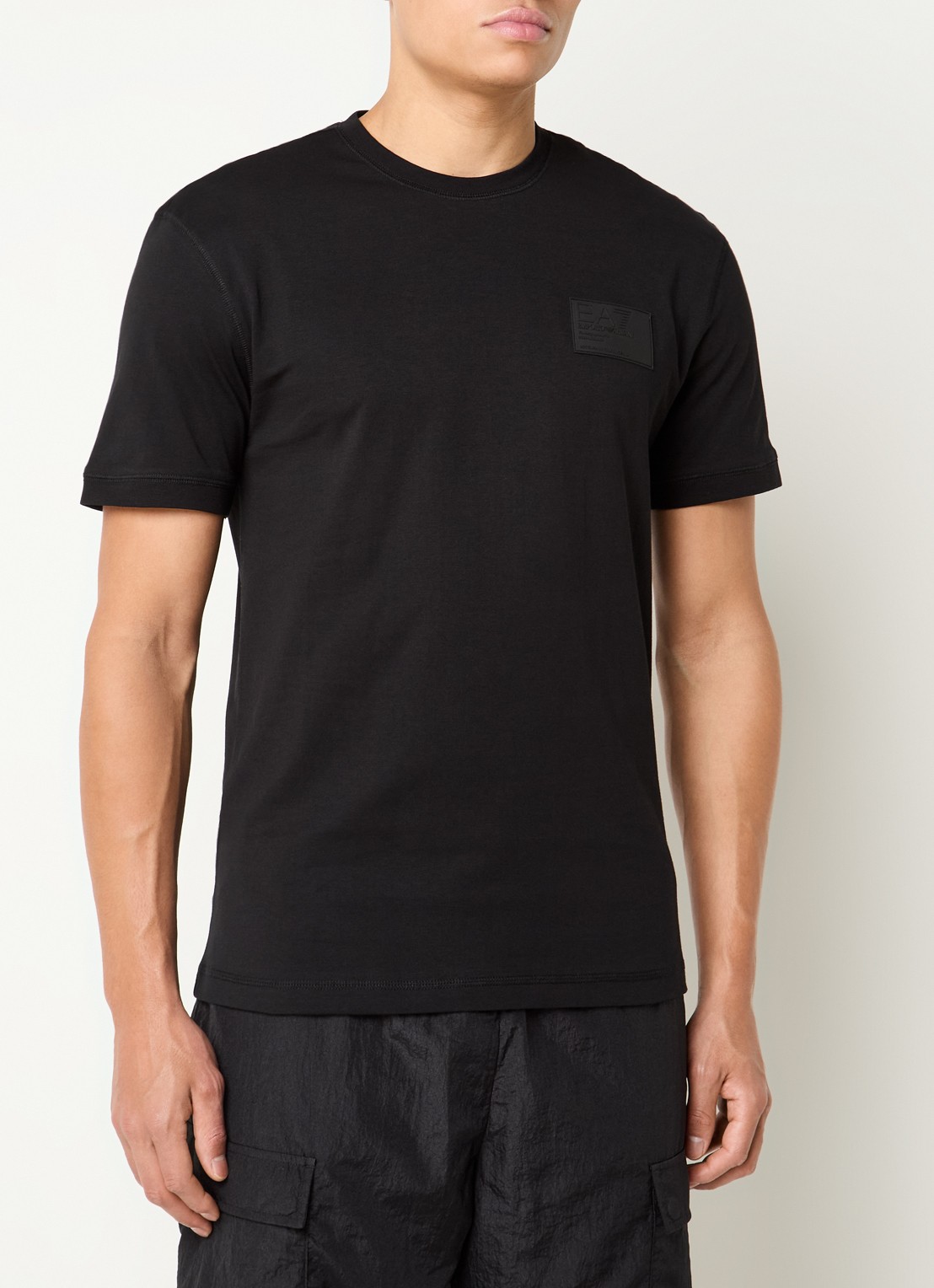 Armani T-shirt met logo - detail 4 zwart