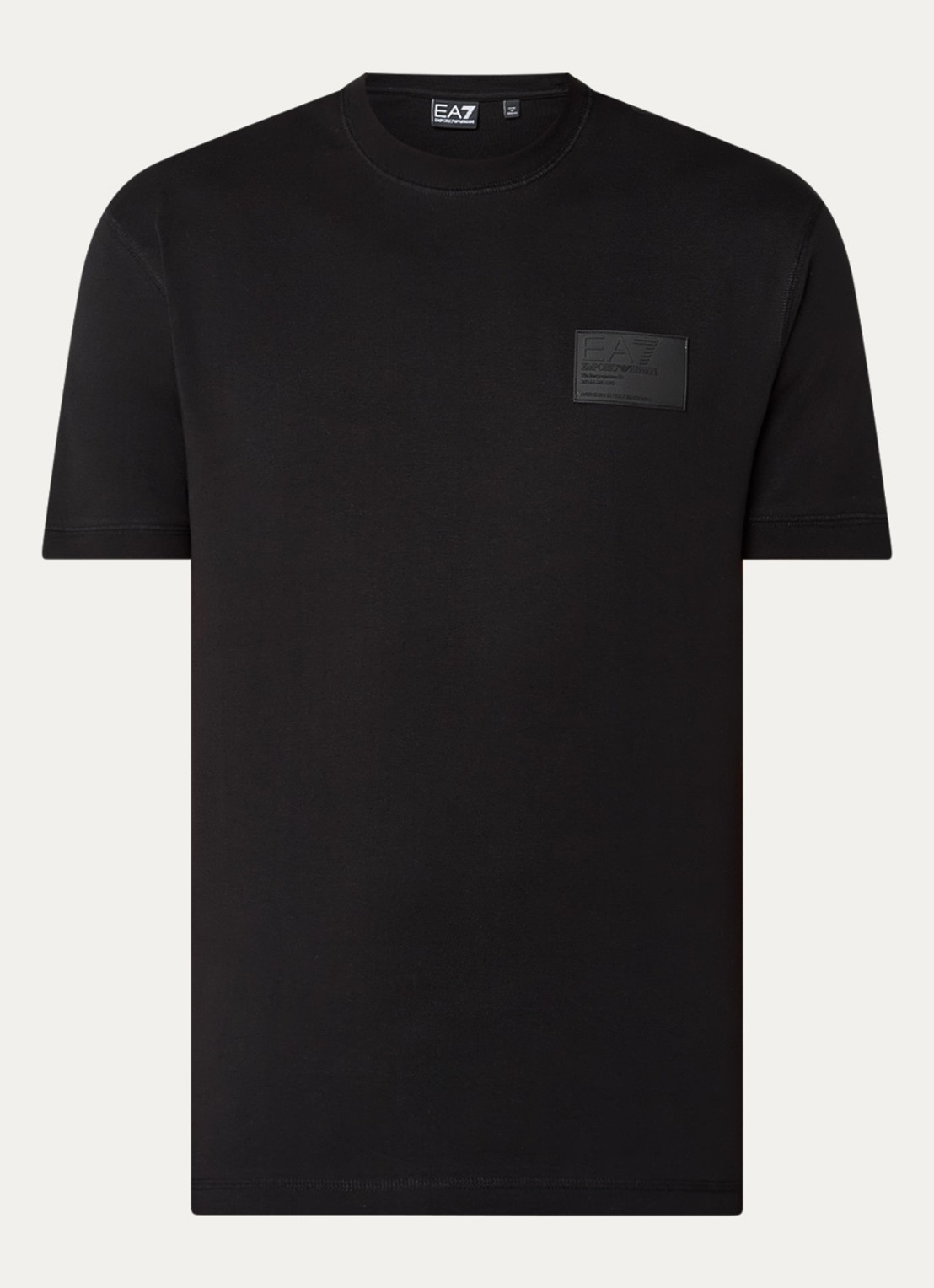 Armani T-shirt met logo - voorkant zwart