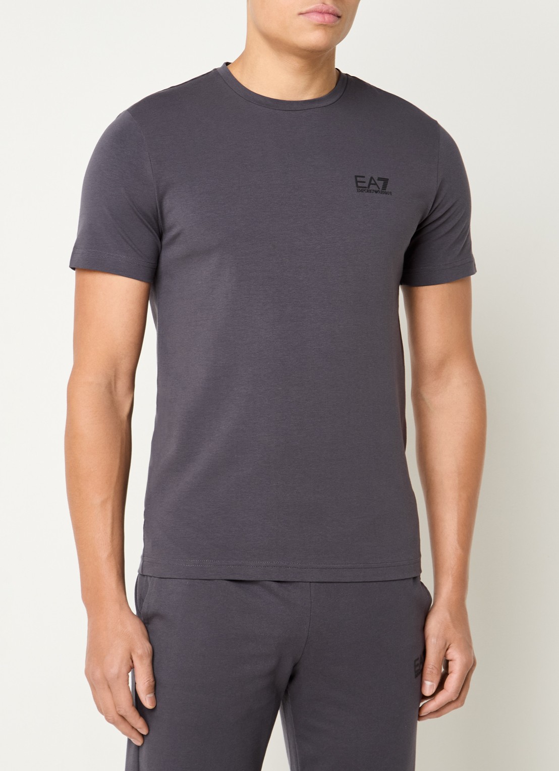 Armani T-shirt met logo - detail 4 antraciet