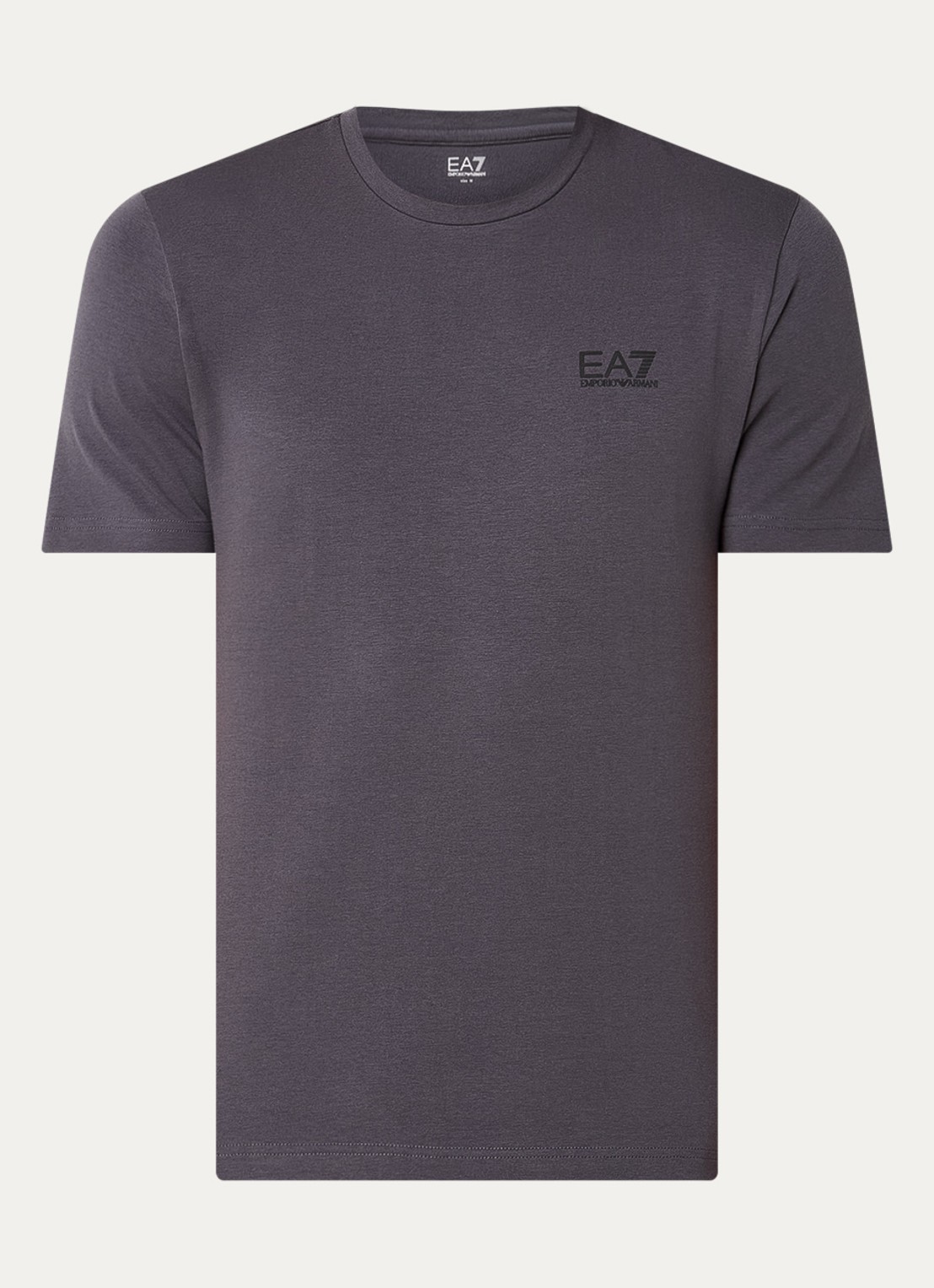 Armani T-shirt met logo - voorkant antraciet